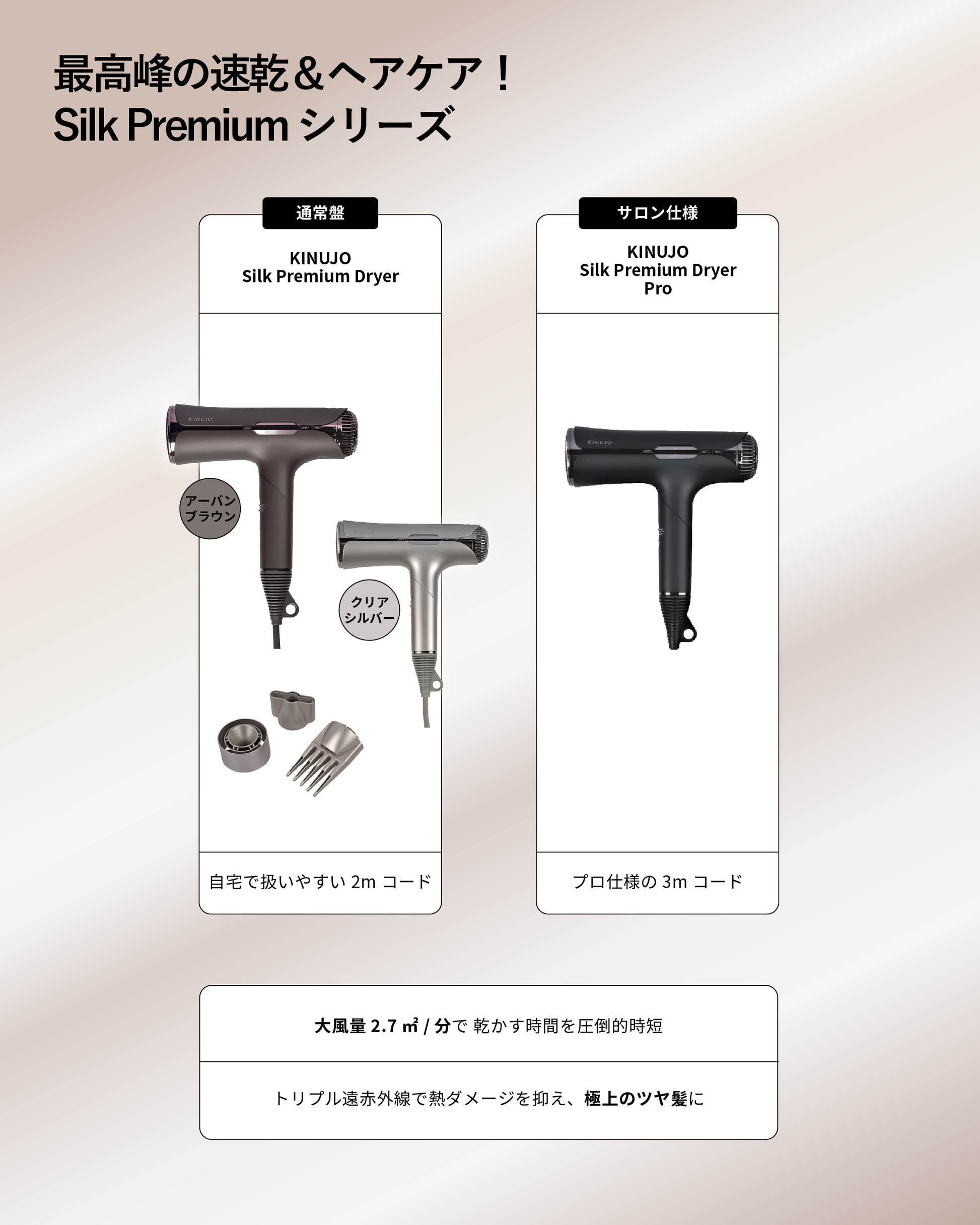 正規販売店】KINUJO Silk Premium Dryer PRO｜hairinfo store