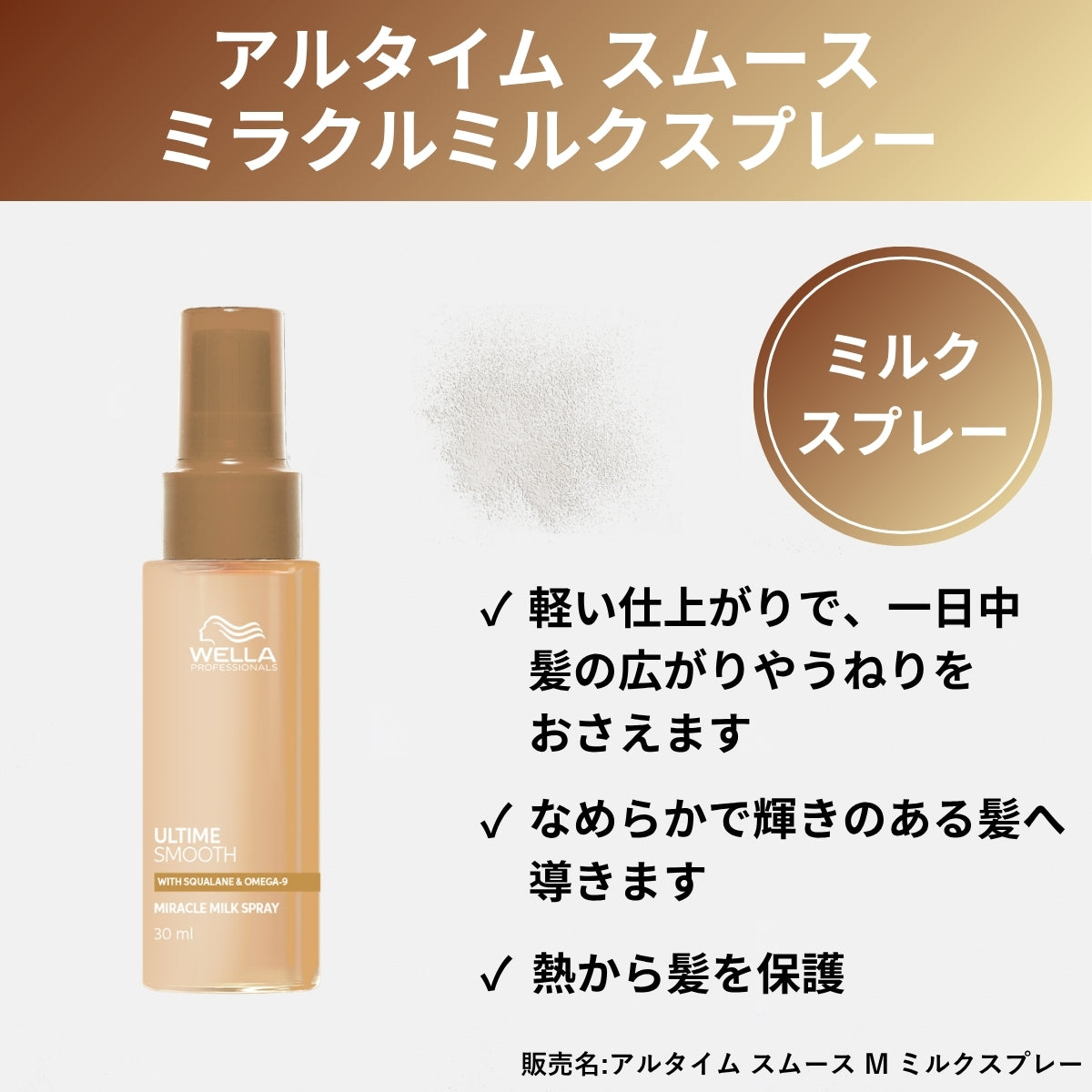 ヘアケア ウエラ アルタイム リペア ミスト6本、ミルク2本