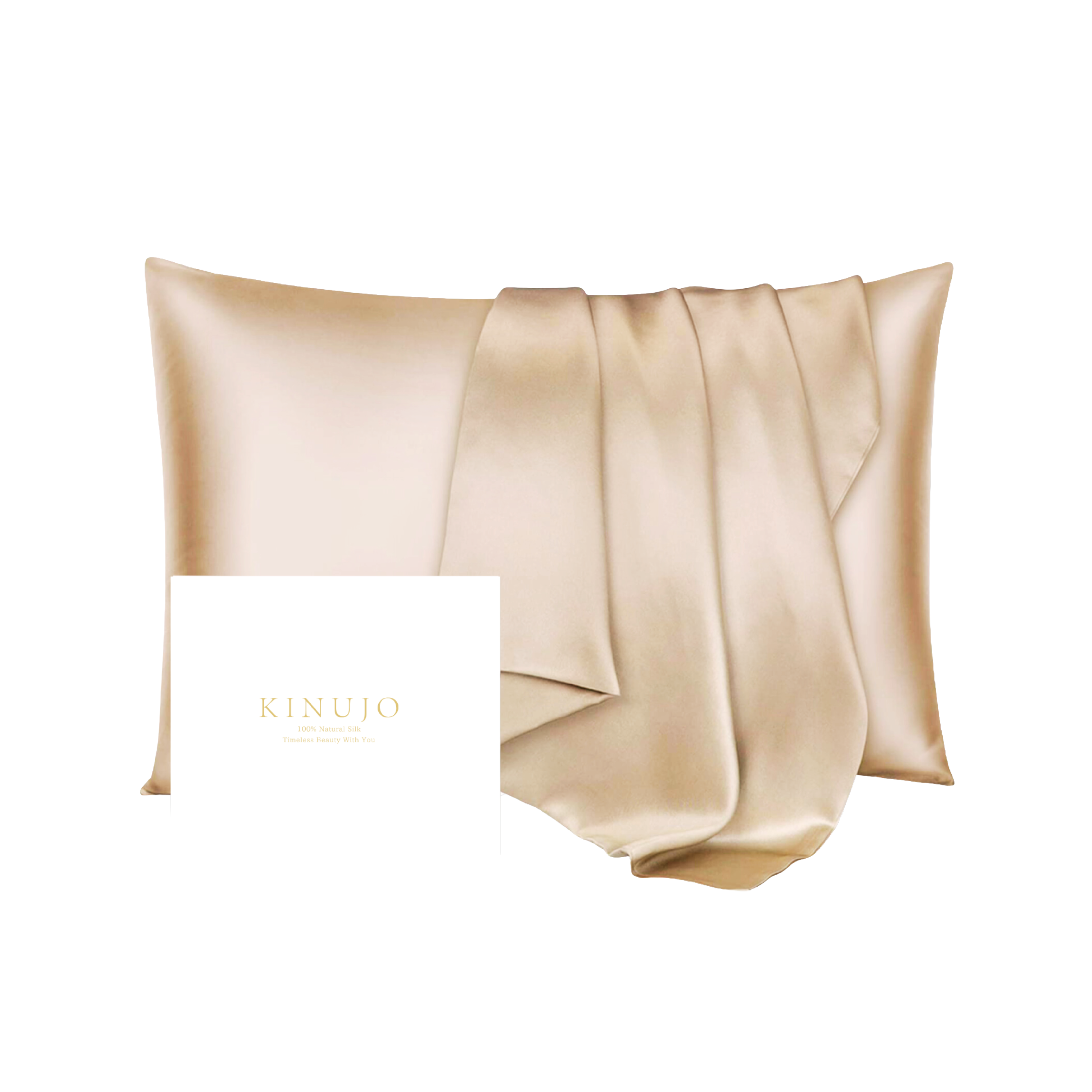 KINUJO Silk Rich Pillowcase＜シャンパンゴールド＞（ピローケース）