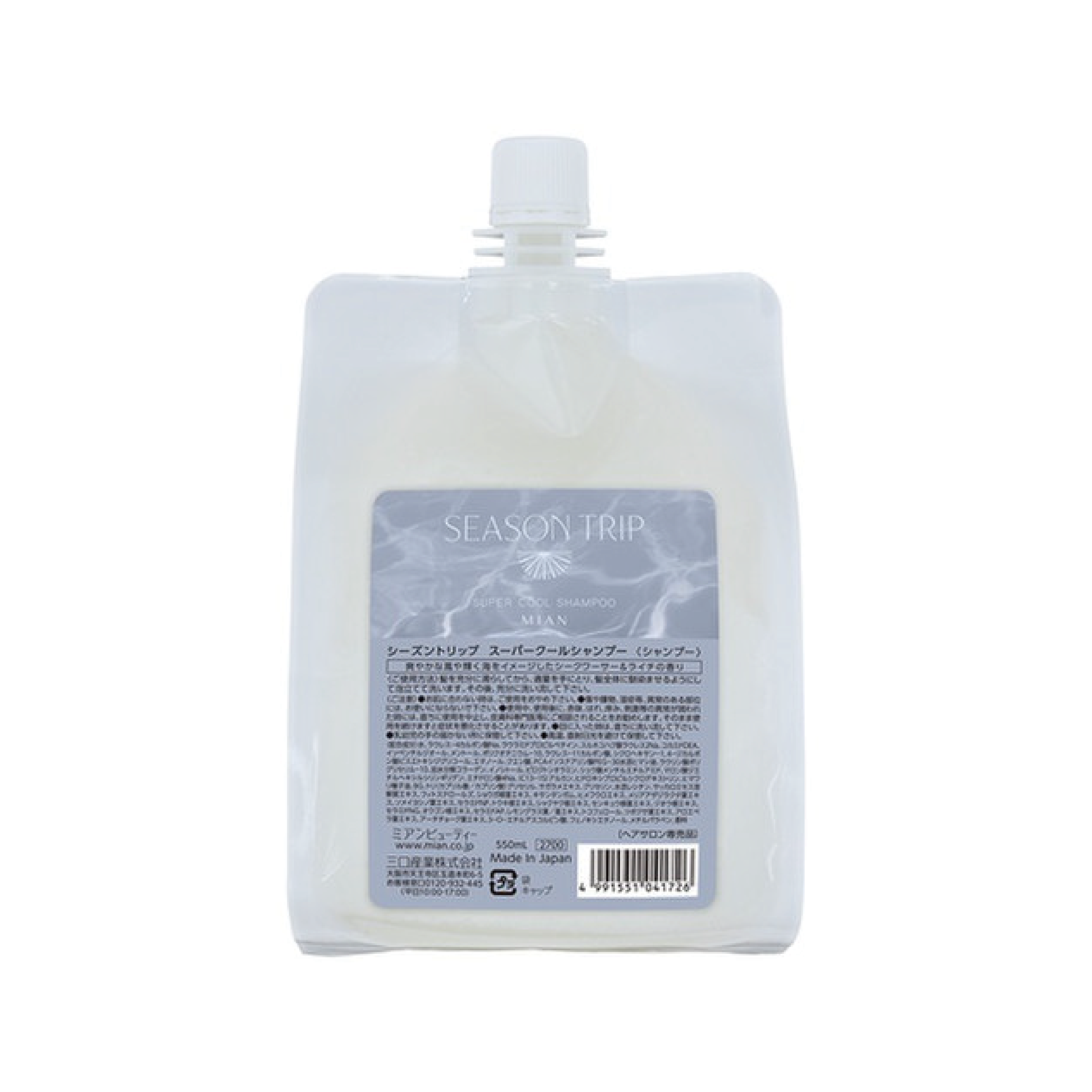 シーズントリップ スーパークールシャンプー 550ml（レフィル）の商品イメージ